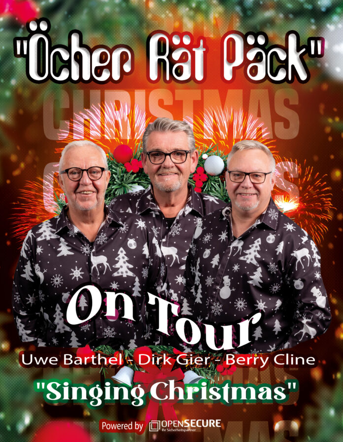 v. l. n. r. Uwe Barthel, Dirk Gier und Berry Cline Foto: privat/Öcher Rät Päck